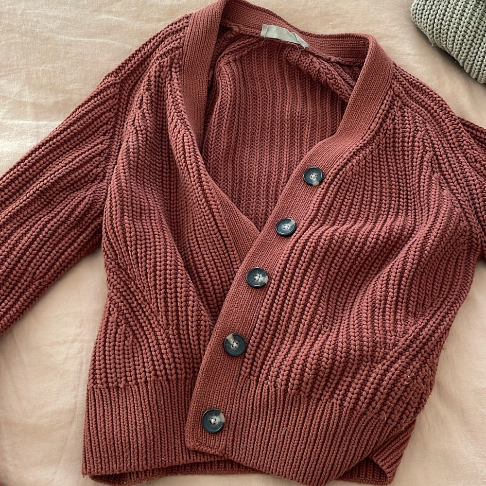 Everlane knitted chunky cardigan GUC 🤎